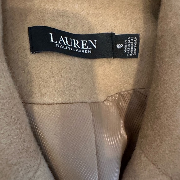 NWT Lauren Ralph Lauren Petite Size 10 Double Breasted Button Peacoat - Picture 4 of 7